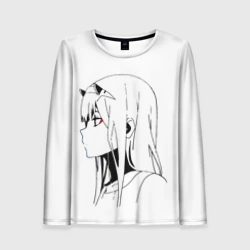 Женский лонгслив 3D Ноль Два. Контур