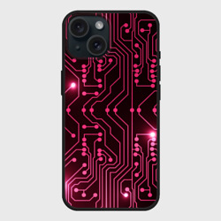 Чехол силиконовый для Apple iPhone 15 матовый Scheme