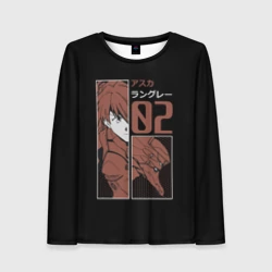 Женский лонгслив 3D Аска Лэнгли 02