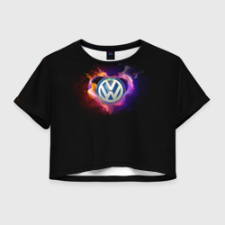 Женская футболка Crop-top 3D Volkswagen