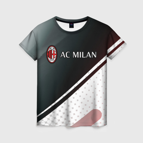 Женская футболка 3D AC MILAN / МИЛАН