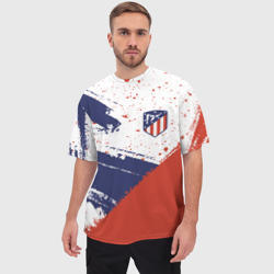 Мужская футболка oversize 3D Atletico Madrid Атлетико - фото 2