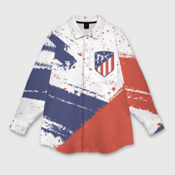 Женская рубашка oversize 3D Atletico Madrid Атлетико