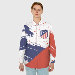 Мужская рубашка oversize 3D Atletico Madrid Атлетико - фото 2