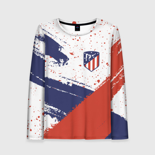 Женский лонгслив 3D Atletico Madrid Атлетико, цвет 3D печать