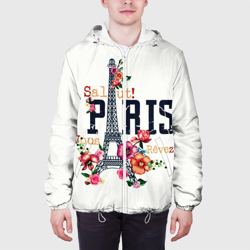 Мужская куртка 3D Париж, цвет 3D печать - фото 4