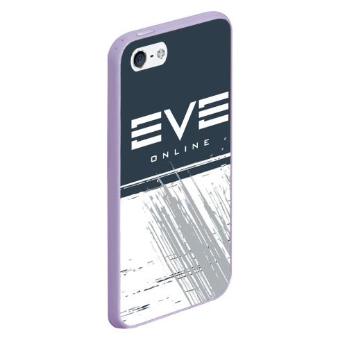 Чехол для iPhone 5/5S матовый EVE online Ив онлайн, цвет светло-сиреневый - фото 3