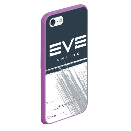 Чехол для iPhone 5/5S матовый EVE online Ив онлайн, цвет фиолетовый - фото 3