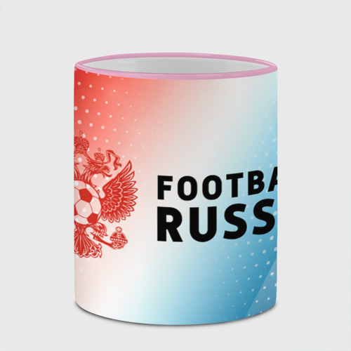 Кружка с полной запечаткой FOOTBALL RUSSIA / Футбол, цвет Кант розовый - фото 4