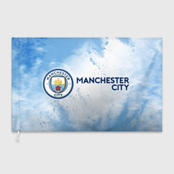 Флаг 3D Manchester city Манчестер Сити
