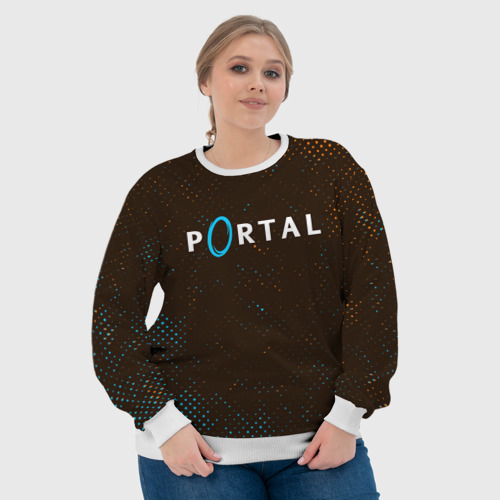 Женский свитшот 3D PORTAL / ПОРТАЛ, цвет 3D печать - фото 6