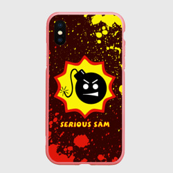 Чехол для iPhone XS Max матовый Serious Sam Крутой Сэм