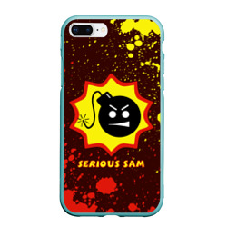 Чехол для iPhone 7Plus/8 Plus матовый Serious Sam Крутой Сэм