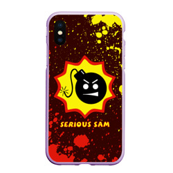 Чехол для iPhone XS Max матовый Serious Sam Крутой Сэм