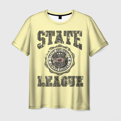 Мужская футболка 3D State League, цвет 3D печать