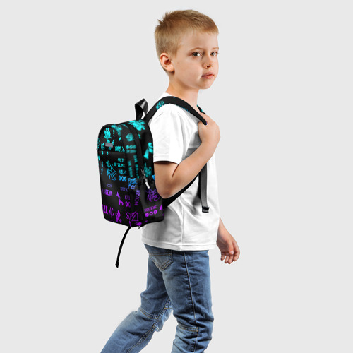 Детский рюкзак 3D с принтом Noize MC, вид сзади #1