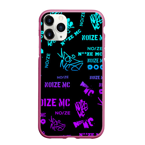 Чехол для iPhone 11 Pro Max матовый Noize MC, цвет малиновый