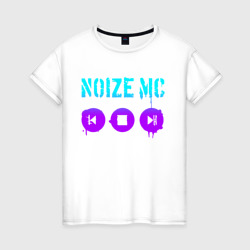 Женская футболка хлопок Noize MC - neon