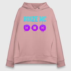 Женское худи Oversize хлопок Noize MC - neon