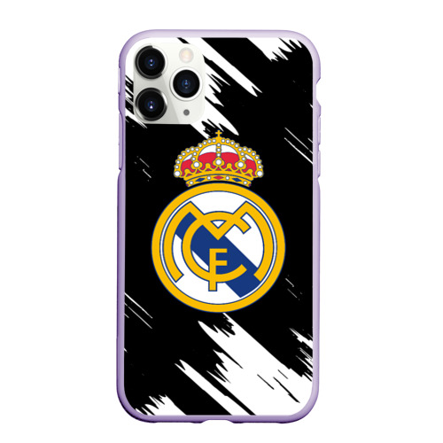 Чехол для iPhone 11 Pro матовый с принтом REAL MADRID, вид спереди #2