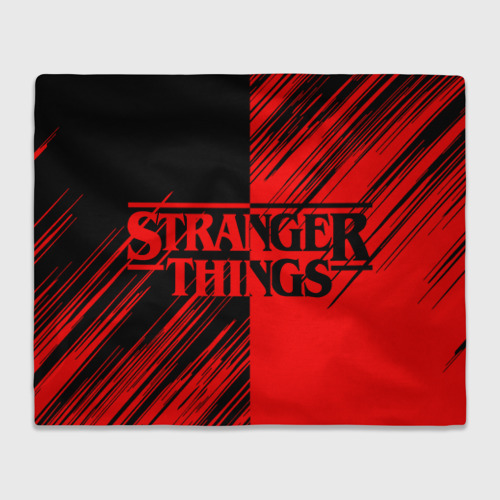 Плед 3D Stranger Things., цвет 3D (велсофт)