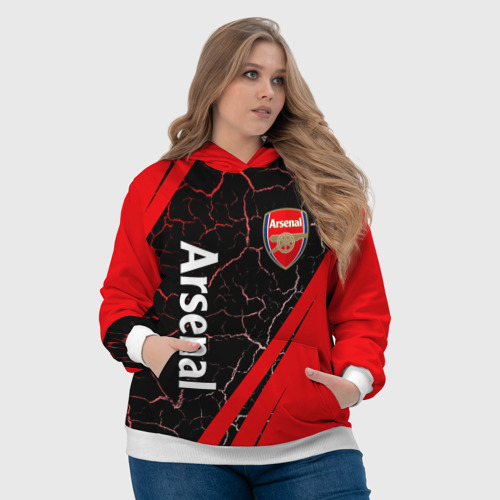 Женская толстовка 3D Arsenal Арсенал, цвет 3D печать - фото 6