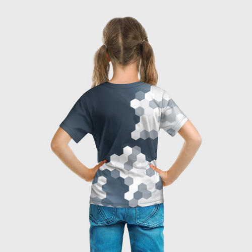 Детская футболка 3D с принтом EVE ONLINE / ИВ ОНЛАЙН, вид сзади #2