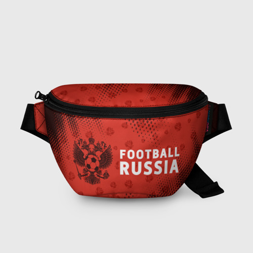 Поясная сумка 3D с принтом FOOTBALL RUSSIA / Футбол, вид спереди #2
