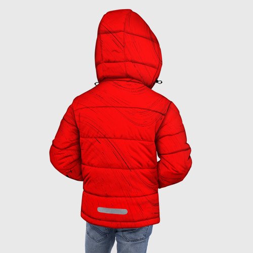 Зимняя куртка для мальчиков 3D с принтом КОРОЛЬ И ШУТ, вид сзади #2