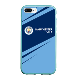 Чехол для iPhone 7Plus/8 Plus матовый Manchester city Манчестер Сити