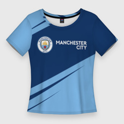 Женская футболка 3D Slim Manchester city Манчестер Сити