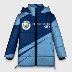 Женская зимняя куртка Oversize Manchester city Манчестер Сити