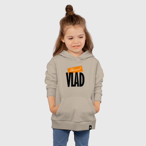 Детская толстовка хлопок Unreal Vlad - motto, цвет миндальный - фото 4