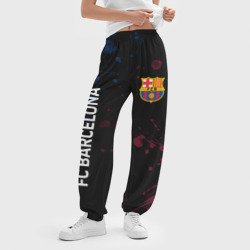 Женские джоггеры оверсайз 3D FC Barcelona - фото 2