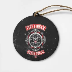 Деревянная игрушка круг Five Finger Death Punch