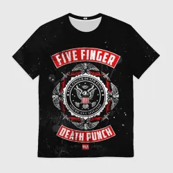 Мужская футболка 3D Five Finger Death Punch