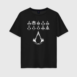 Женская футболка хлопок Oversize Assassin's Creed