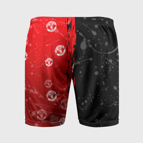 Мужские шорты спортивные Manchester united, цвет 3D печать - фото 2