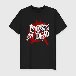 Мужская футболка хлопок Slim Punks not dead