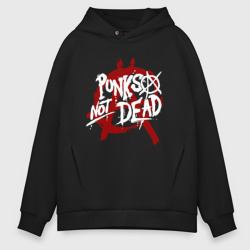 Мужское худи Oversize хлопок Punks not dead