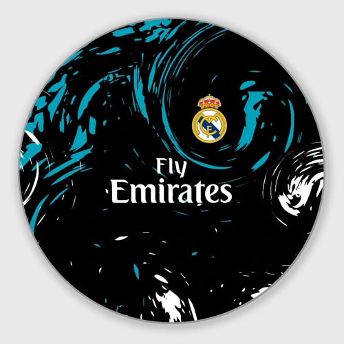 Круглый коврик для мышки Real Madrid