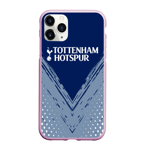 Чехол для iPhone 11 Pro Max матовый Tottenham Hotspur, цвет розовый