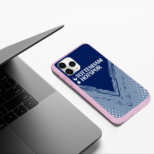 Чехол для iPhone 11 Pro Max матовый Tottenham Hotspur, цвет розовый - фото 5