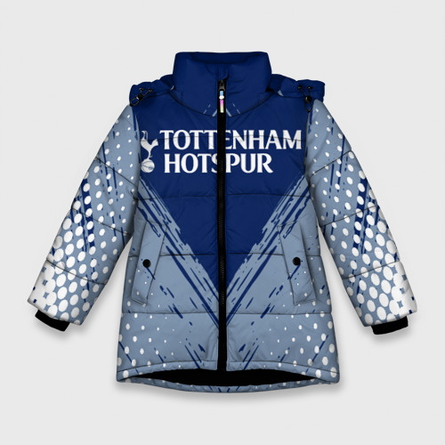 Зимняя куртка для девочек 3D Tottenham Hotspur, цвет черный