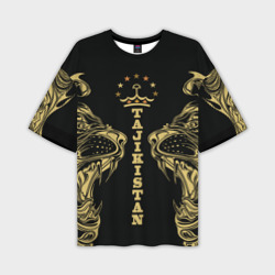 Таджикистан - золотые львы – Мужская футболка oversize 3D с принтом купить со скидкой в -50%