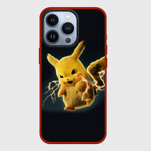 Чехол для iPhone 13 Pro с принтом Pikachu Pika Pika, вид спереди #2