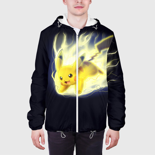 Мужская куртка 3D Pikachu Pika Pika, цвет 3D печать - фото 4