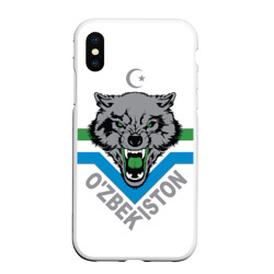 Узбекистан - агрессивный волк – Чехол для iPhone XS Max матовый с принтом купить