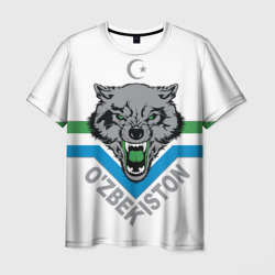 Узбекистан - агрессивный волк – Мужская футболка 3D с принтом купить со скидкой в -26%