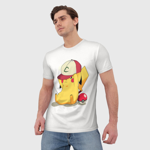 Мужская футболка 3D Pikachu Pika Pika - фото 3